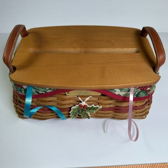 Longaberger Christmas Collection 2002 Edition Traditions Basket Combo VTG - Picture 7 of 13